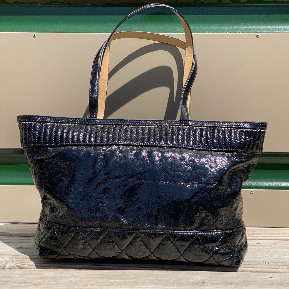 Coach Poppy Daisy Liquid Gloss Black Shoulder Bag Tote 18674 - Picture 6 of 16